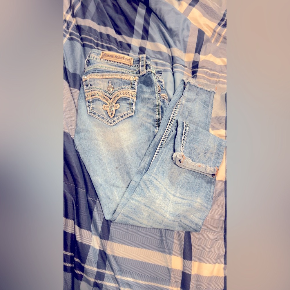 Rock revival capri length jeans